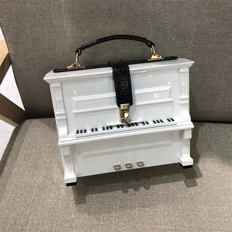 Chic Piano Acrylic Lightweight Versatile Medium Size Crossbody Fashionable Squa