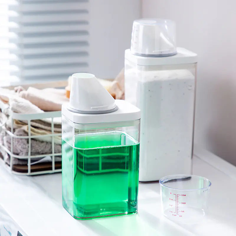 Durable Clear Laundry Storage Jar Transparent & Moisture-Proof