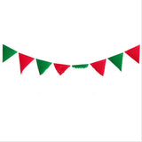 Christmas Triangle Banner Decoration with Letters | Holiday Decor