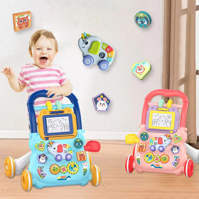TrioPlay Cognitive Infant Interactive Musical Playful Toddler Baby Walker