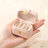 Compact Leather Ring Travel Case Ring Case Organizer