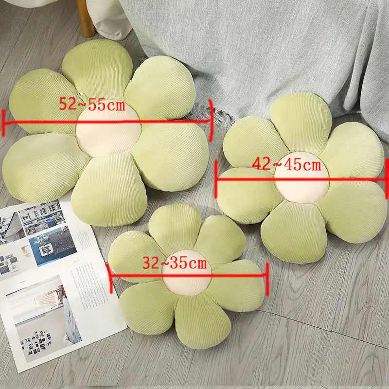 Versatile Nature Soft Cartoon Flower Plush Pillow