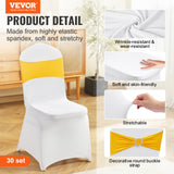 30/50/200PCS Stretch Spandex Folding Chair Covers for Wedding Party Dining