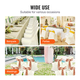 30/50/100PCS White Stretch Folding Chair Covers for Wedding Party Dining