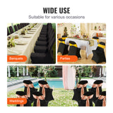 30/50/100PCS White Stretch Folding Chair Covers for Wedding Party Dining