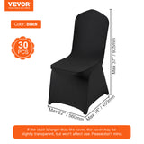 30/50/200PCS Stretch Spandex Folding Chair Covers for Wedding Party Dining