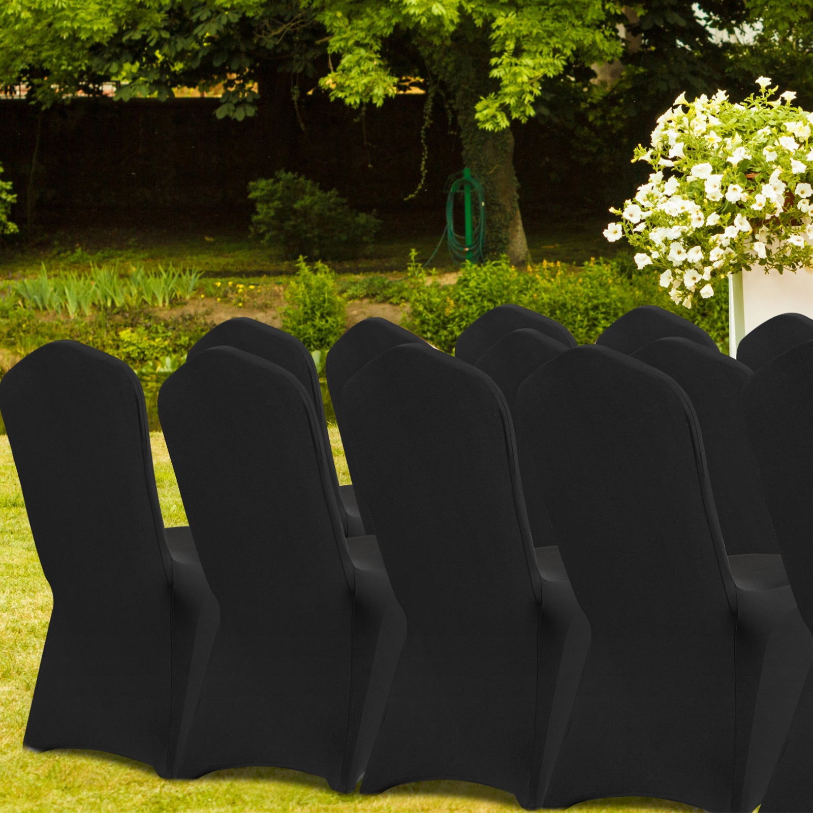30/50/200PCS Stretch Spandex Folding Chair Covers for Wedding Party Dining