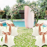 30/50/100PCS White Stretch Folding Chair Covers for Wedding Party Dining