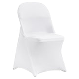 30/50/100PCS White Stretch Folding Chair Covers for Wedding Party Dining