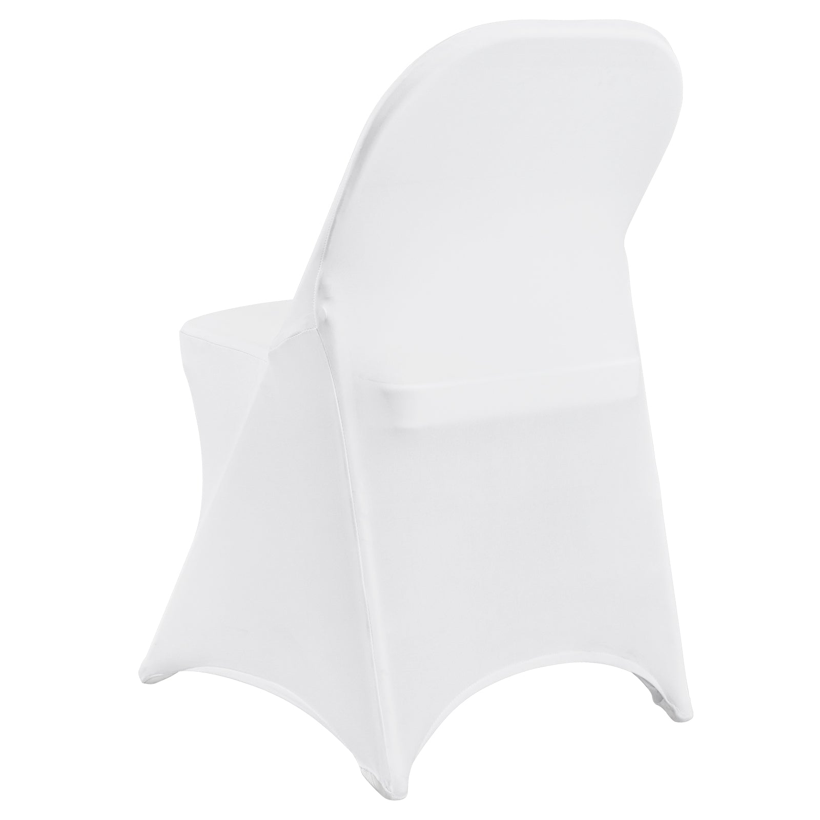 30/50/100PCS White Stretch Folding Chair Covers for Wedding Party Dining