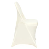 30/50/100PCS White Stretch Folding Chair Covers for Wedding Party Dining