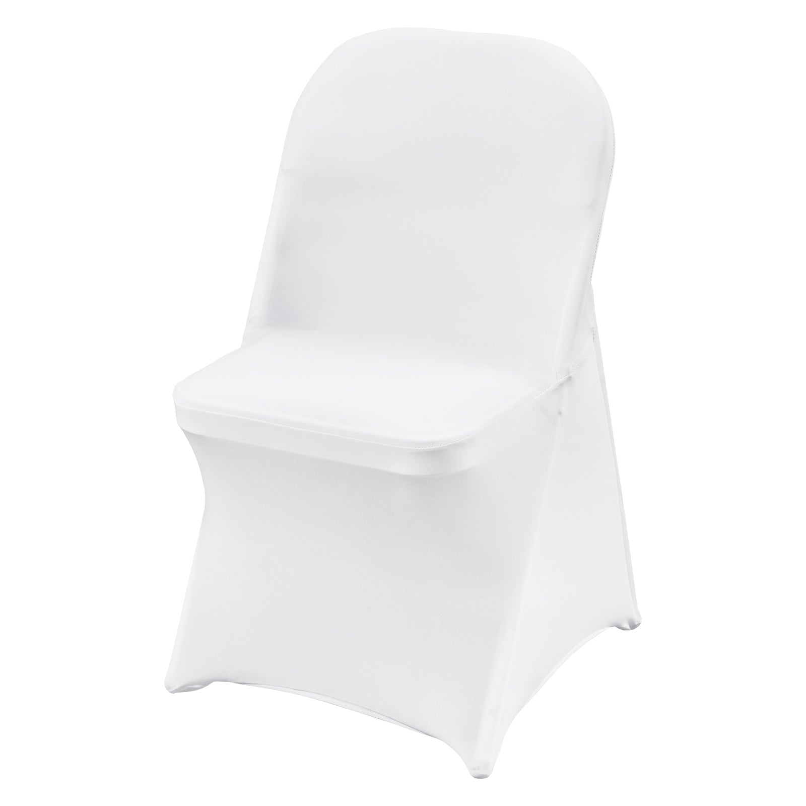 30/50/100PCS White Stretch Folding Chair Covers for Wedding Party Dining