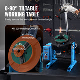 VEVOR 50/1000/30/10KG Rotary Welding Positioner Positioning Turntable Table