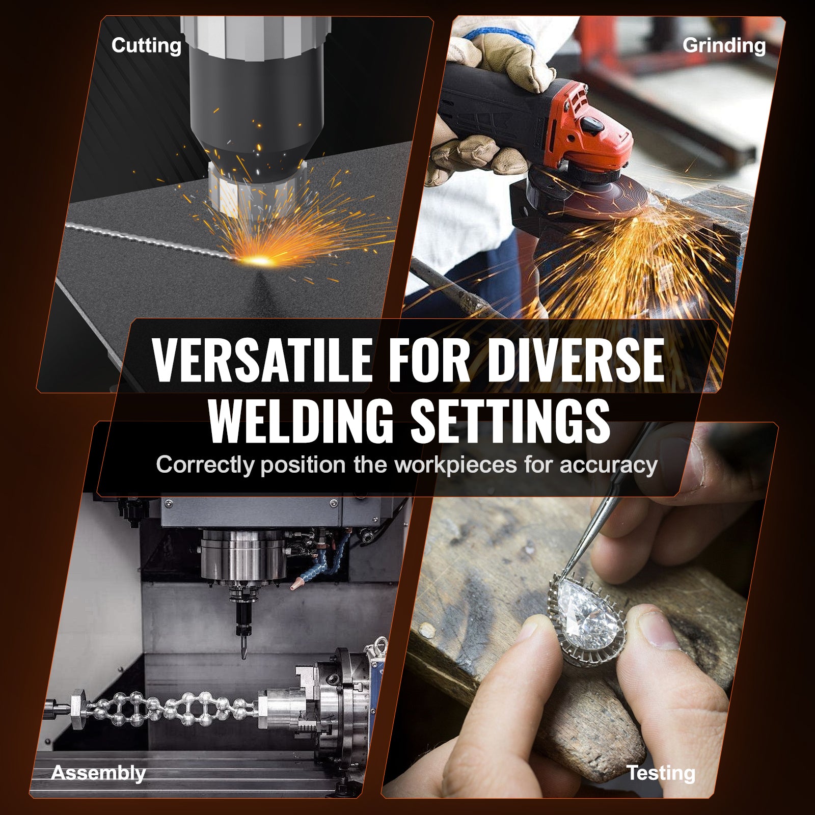 VEVOR 50/1000/30/10KG Rotary Welding Positioner Positioning Turntable Table