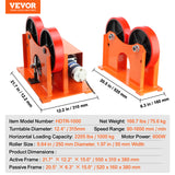 VEVOR 50/1000/30/10KG Rotary Welding Positioner Positioning Turntable Table