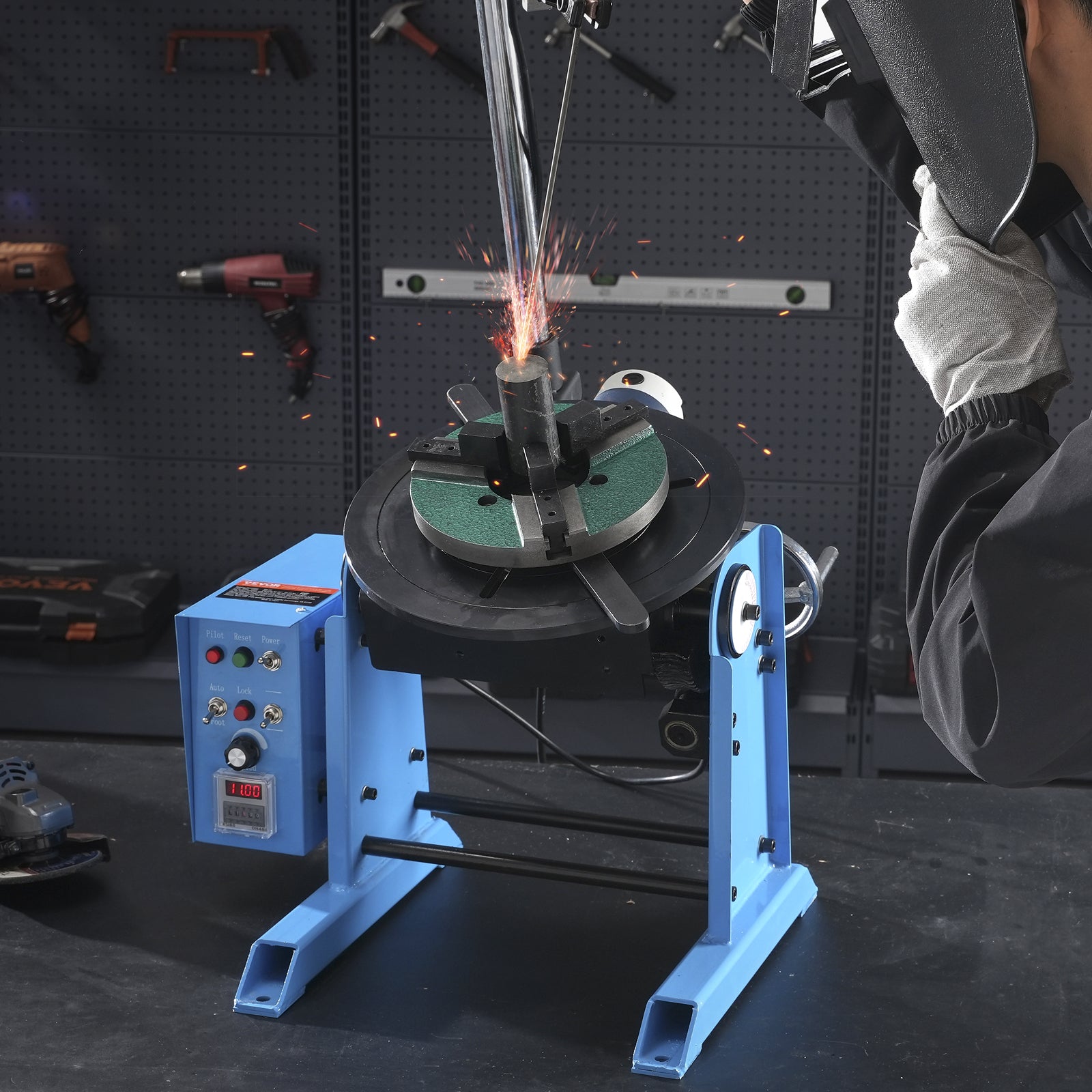 VEVOR 50/1000/30/10KG Rotary Welding Positioner Positioning Turntable Table