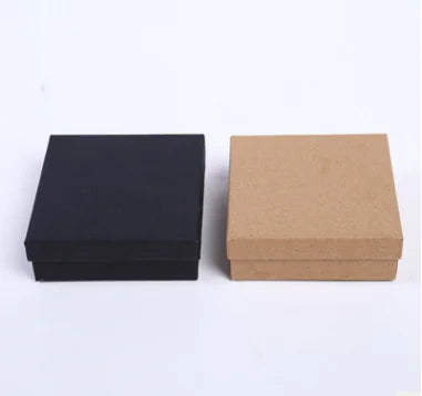 Vintage Leather Paper Earring Ring Box Jewelry Packaging