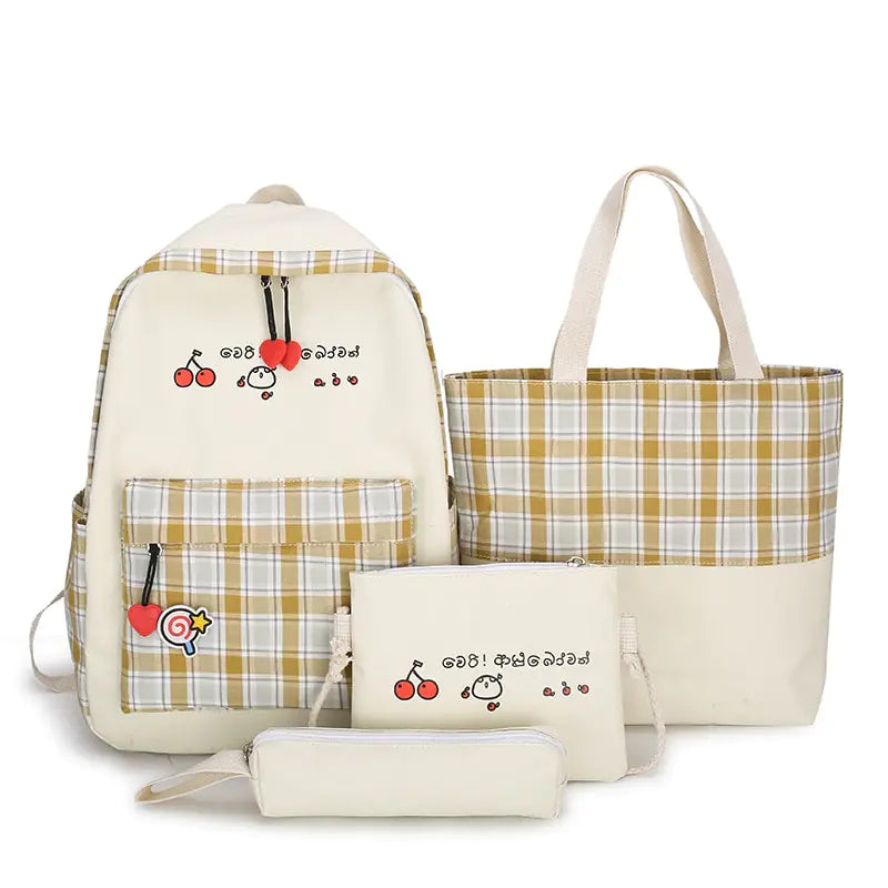 Vintage Harajuku School Backpack Lightweight Trendy Backpack