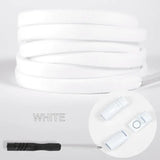 Colorful Magnetic No-Tie Shoelaces with Metal Flat Design Multicolor