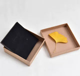 Vintage Leather Paper Earring Ring Box Jewelry Packaging
