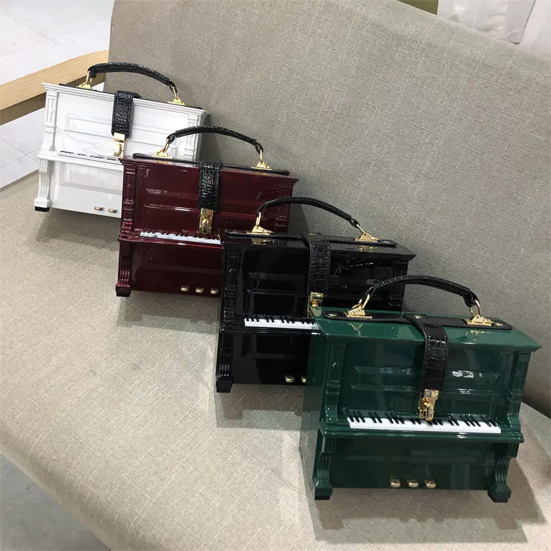 Chic Piano Acrylic Lightweight Versatile Medium Size Crossbody Fashionable Squa