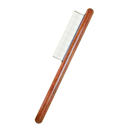 Durability Luxury Pet Styling Comb Wooden Handle Lightweight