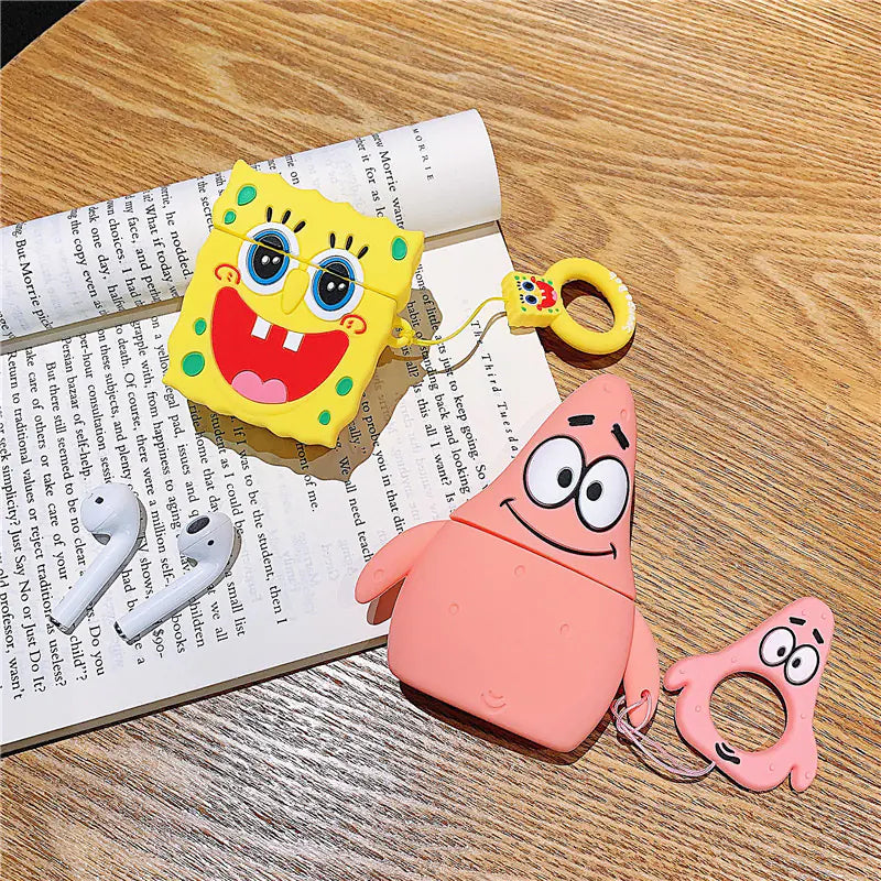 SpongeBob Starfish AirPods Protector Patrick Star Silicone Case