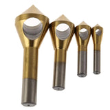 4-Piece Titanium Coated Countersink Drill Set