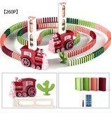 Interactive Battery-Powered Domino Train Set Creative Toy