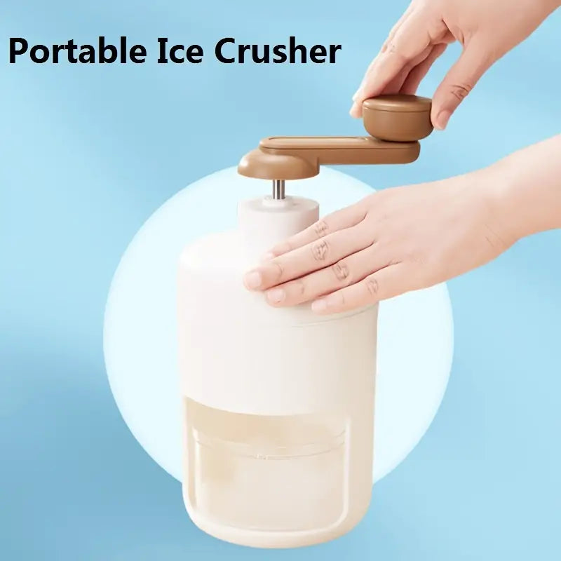Compact Ice Shaver Crusher Machine Lightweight BPA-Free with Ice Cube Trays