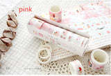 Creative Adhesive Scrapbooking Colors Decorative Washi Tape Bundle (8 Rolls)